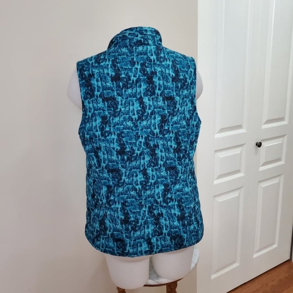 Northern Reflections Turquoise Quilted Vest, MEDIUM 37-38 bust - Picture 3 of 4